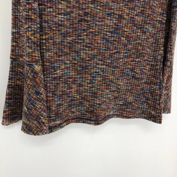 Anthropologie Akemi + Kim Zara Rainbow Space Dye Off Shoulder Bell Sleeve top XS - Picture 13 of 16